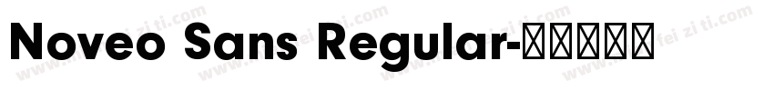 Noveo Sans Regular字体转换